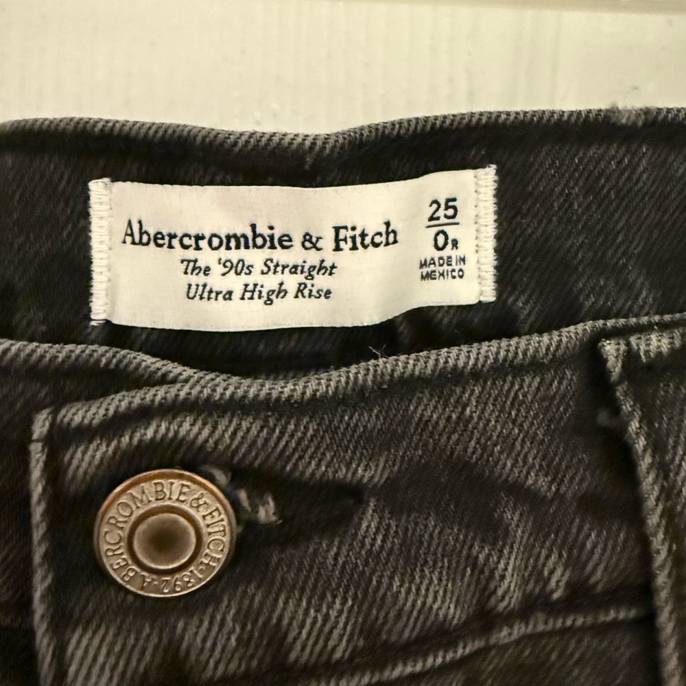 Abercrombie & Fitch Dark Gray Ultra High Rise Jeans
